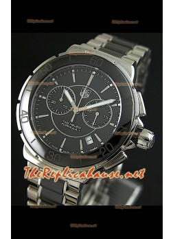 Tag Heuer Formula 1 para damas, en negro, con cronómetro. Réplica 1:1