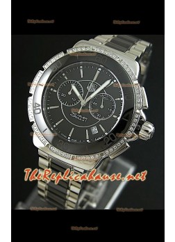 Tag Heuer Formula 1 para damas, en negro, con cronómetro. Réplica 1:1