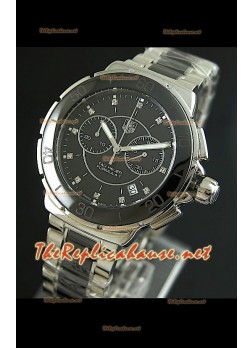 Tag Heuer Formula 1 para damas, en blanco, con cronómetro. Réplica 1:1