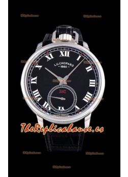 Chopard Louis-Ulysse The Tribute Reloj Suizo Dial Negro de Acero Inoxidable