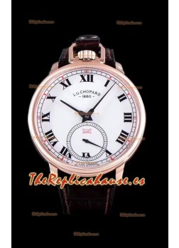 Chopard Louis-Ulysse The Tribute Reloj Suizo de Oro Rosado con Dial Blanco