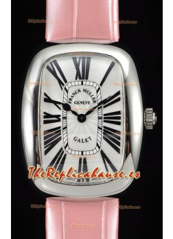 Franck Muller Galet Ladies Reloj Cuarzo Suizo con Correa Rosada