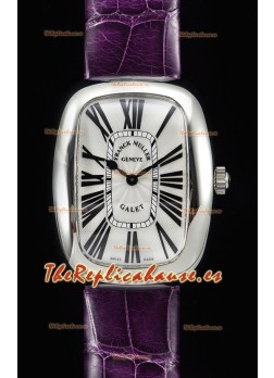Franck Muller Galet Ladies Swiss Reloj Cuarzo Suizo con Correa Morada