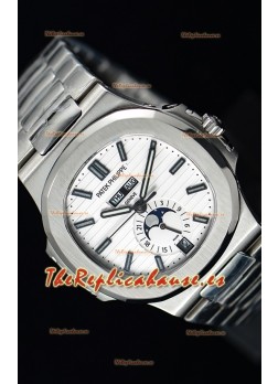 Patek Philippe Nautilus 5726A Reloj Suizo a Espejo 1:1 Dial Blanco