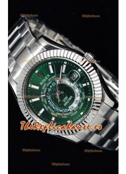 Rolex SkyDweller Reloj Suizo en Caja de Acero - Edición DIW Dial Verde
