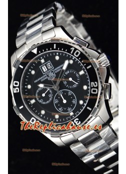 Tag Heuer Aquaracer Reloj de Cuarzo Suizo Cronógrafo Dial Negro