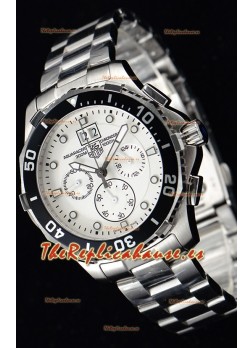 Tag Heuer Aquaracer Chronograph Reloj de Cuarzo Suizo Dial Blanco