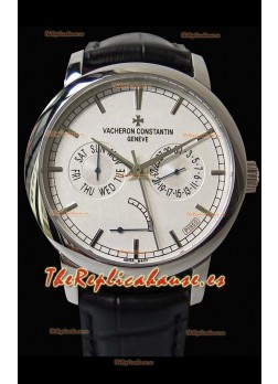 Vacheron Constantin Traditionnelle Day Date Steel Reloj Réplica Suizo