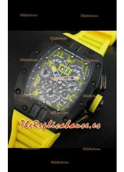 Richard Mille RM011 Edición Filipe Massa  Texas GP Carcasa de PVD Réplica Suiza
