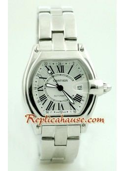 Cartier Réplica Roadster GMT Automático - Tamaño Caballeros