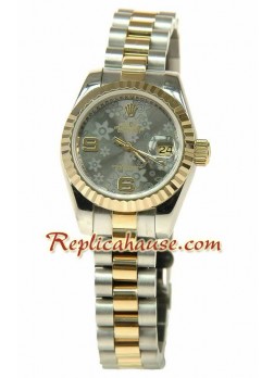 Rolex Réplica estampado floreado Datejust Reloj para Dama