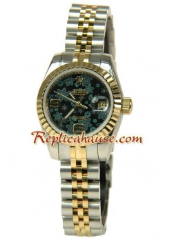 Rolex Réplica estampado floreado Datejust Reloj para Dama