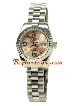 Rolex Réplica estampado floreado Datejust Reloj para Dama