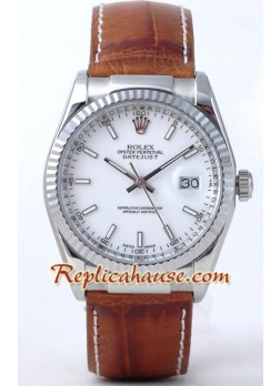 Rolex Réplica Datejust - Leather