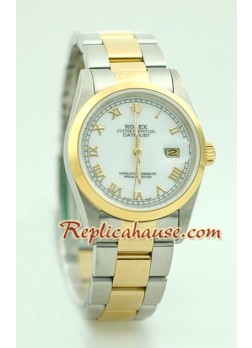 Rolex Réplica Datejust Reloj - Dos Tonos