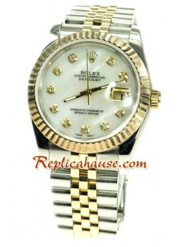 Rolex Datejust Dos Tonos Reloj Réplica