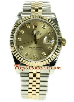 Rolex Datejust Dos Tonos Reloj Réplica