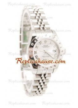 Reloj Rolex Réplica Datejust Silver para Dama