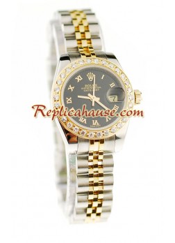 Rolex Datejust Dos Tonos Dama Reloj Réplica