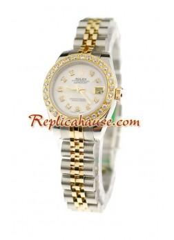 Rolex Datejust Dos Tonos Dama Reloj Réplica