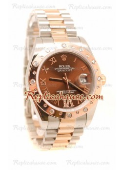Rolex Réplica Datejust Dos Tonos Reloj