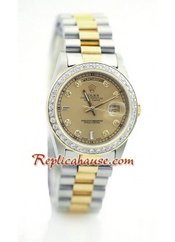 Rolex Réplica Day Date Dos Tonos