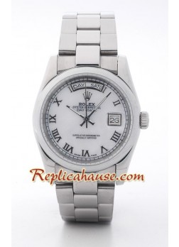 Rolex Réplica Day Date Silver