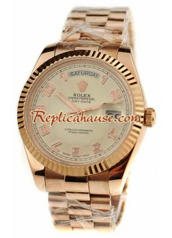 Rolex Réplica Day Date Oro Rosa Reloj Suizo