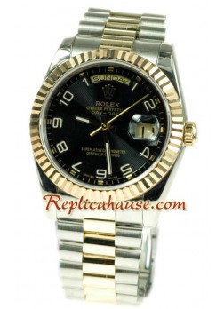 Rolex Réplica Day Date Dos Tonos Reloj Suizo