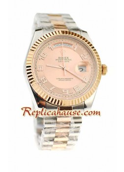 Rolex Réplica Day Date Dos Tonos Reloj Suizo