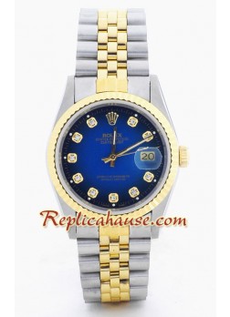 Rolex Réplica Datejust Reloj - Dos Tonos