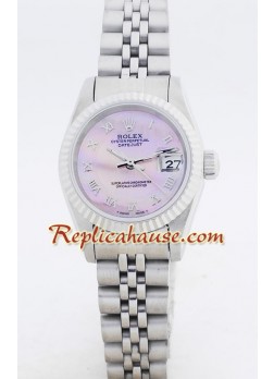 Rolex Réplica Datejust - Silver- Dama -
