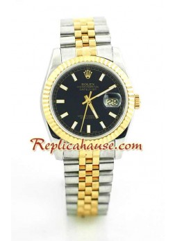 Rolex Réplica Datejust Reloj - Dos Tonos