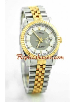 Rolex Réplica Datejust Reloj - Dos Tonos