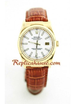 Rolex Réplica Datejust - Leather