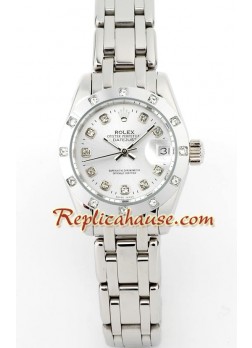 Rolex Réplica Datejust - Silver- Dama -