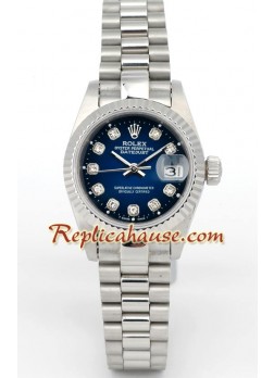 Rolex Réplica Datejust - Silver - Dama -