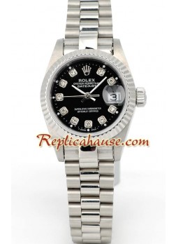 Rolex Réplica Datejust - Silver - Dama -