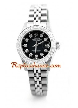 Rolex Réplica Datejust - Silver - Dama -