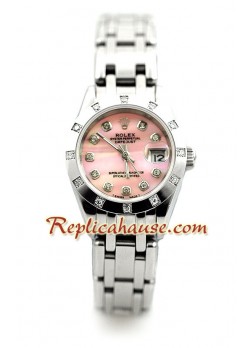 Rolex Réplica Datejust - Silver - Dama -