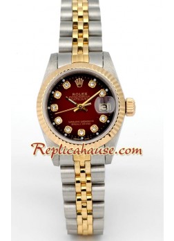 Rolex Réplica Suizo Datejust Reloj para Dama