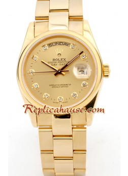 Rolex Réplica Day Date-Rose Gold