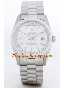 Rolex Réplica Day Date-Silver