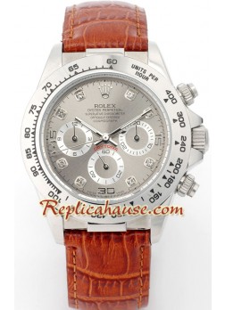 Rolex Réplica Daytona Reloj con correa de cuero