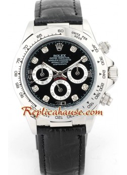Rolex Réplica Daytona Reloj con correa de cuero