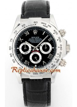 Rolex Réplica Daytona Reloj con correa de cuero