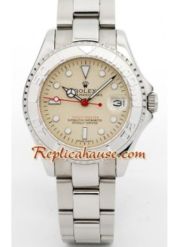 Rolex Réplica Yacht Master Silver - Tamaño Caballeros