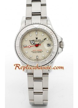 Rolex Réplica Yacht Master-Silver- Dama -