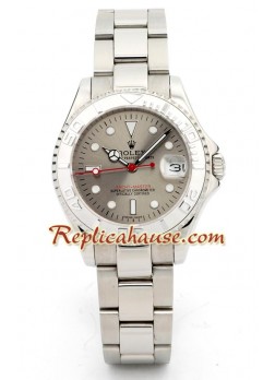 Rolex Réplica Yacht Master Silver - Tamaño Caballeros