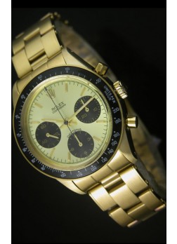 Rolex Daytona 6263 Cosmograph Caja en Oro, Dial Metálico